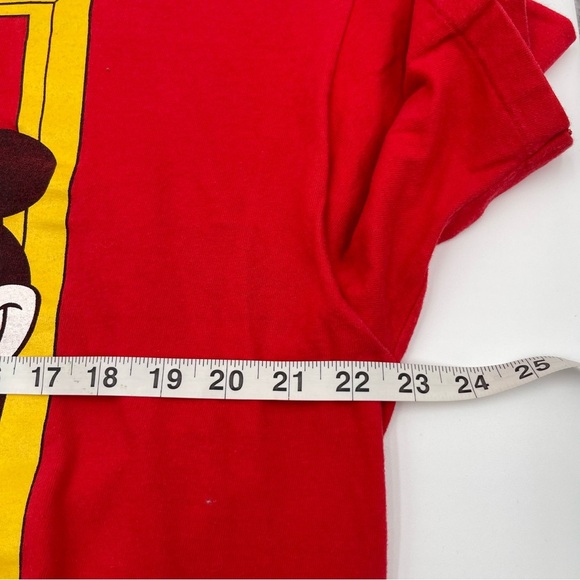 Vintage Mickey Mouse Shirt Adult Extra Large XL Red Disney 90s Cartoon Actor Tee - Picture 3 of 16